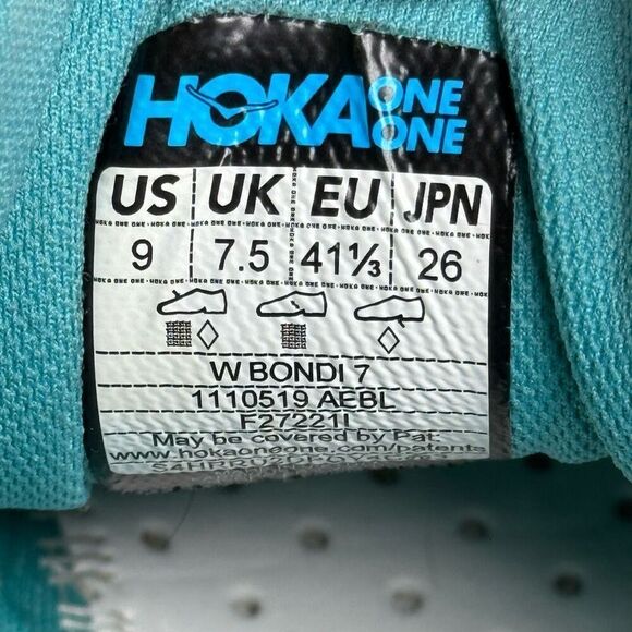 HOKA ONE ONE BONDI 7 - Women’s Running Shoes - SIZE 9 - Picture 9 of 9